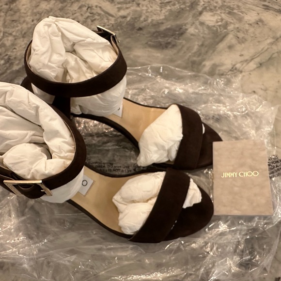 New Jimmy Choo, suede sandals, no box - Picture 5 of 6